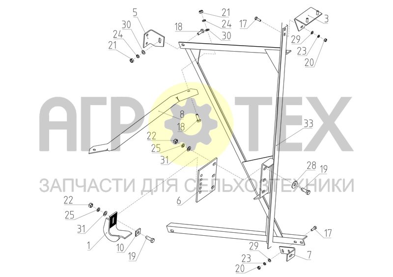 Кронштейн (101.01.56.200) (№30 на схеме)